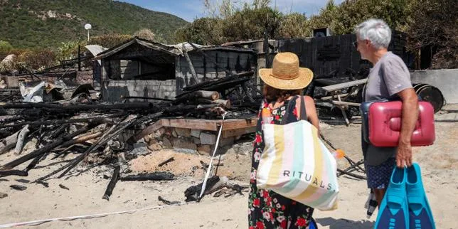 Corse : deux blessés dans un nouvel incendie de paillote, après des incidents similaires au mois d’août