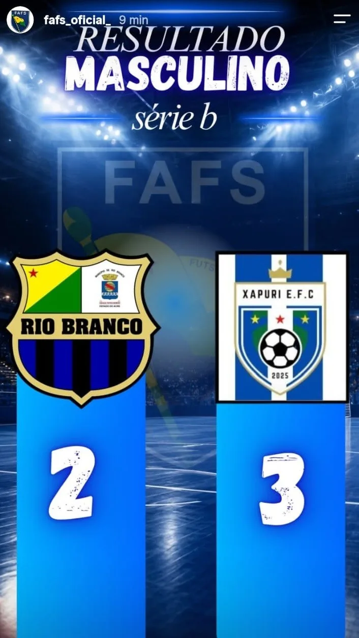 Montenegro segue 100% e Xapuri TS estreia com vitória na Série B do Acreano de Futsal