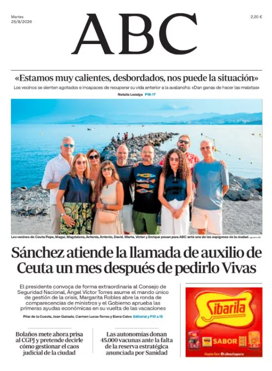 Portadas de la prensa internacional de este martes 25 de agosto de 2026
