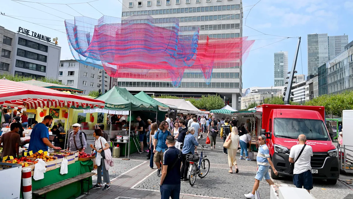Kunst oder Verschwendung? - Buntes Netz kostet 2,3 Millionen Euro Steuergeld