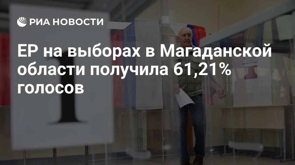ЕР на выборах в Магаданской области получила 61,21% голосов
