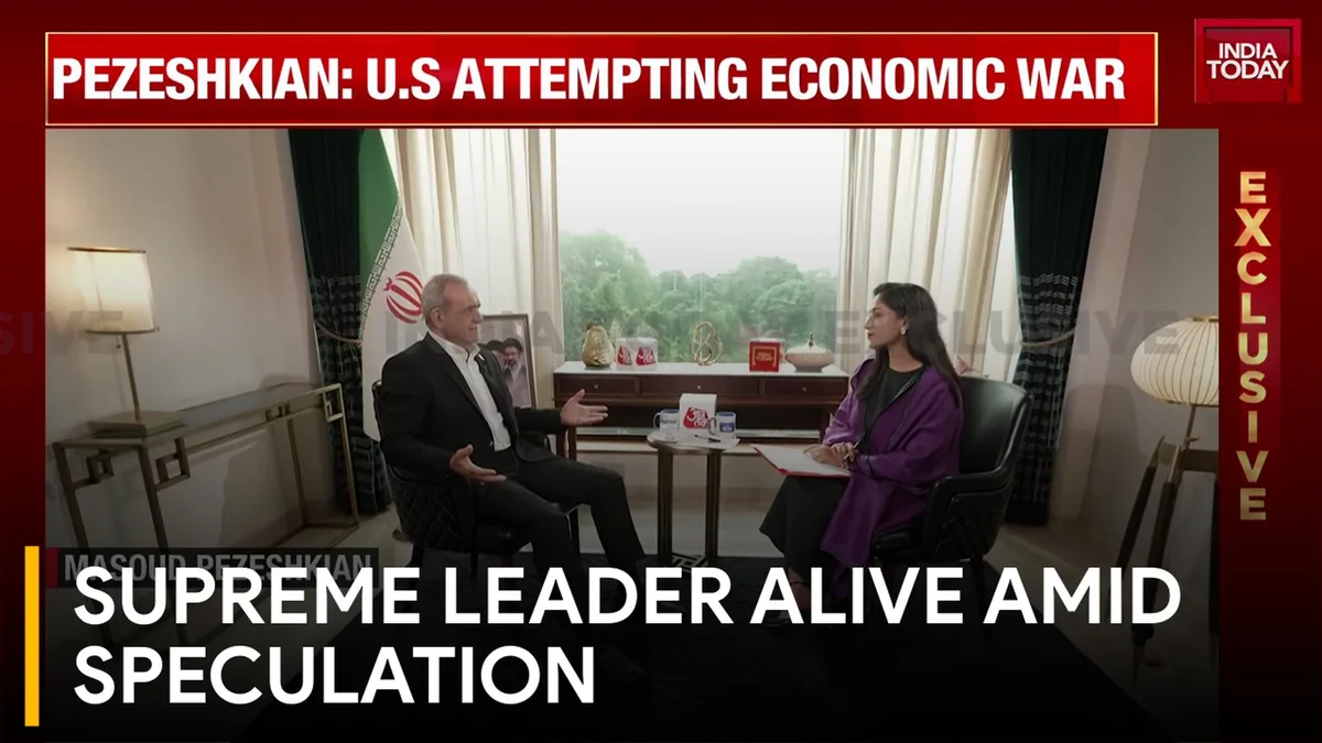 'Thank God Supreme Leader Is Alive': Iran's Pezeshkian On Rumours Regarding Mojtaba Khamenei