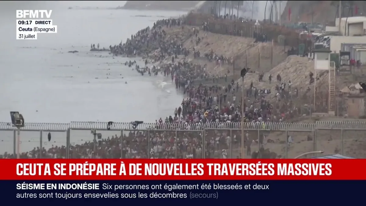 Ceuta: des appels sur les réseaux sociaux affirment que le poste-frontière entre le Maroc et l’Espagne sera ouvert ce jour férié