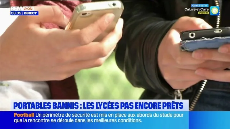 Rentrée scolaire : les téléphones portables interdits, les lycées ne sont pas encore prêts