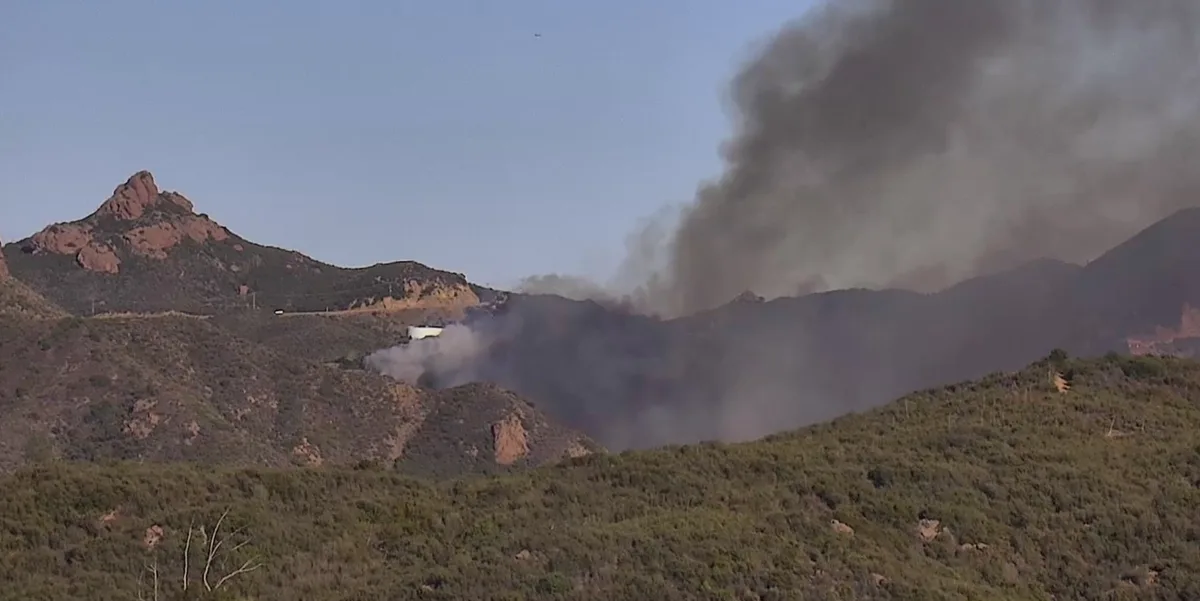Bryson Fire Spreading Near Calamigos Ranch In Malibu, Evacuation Order Issued