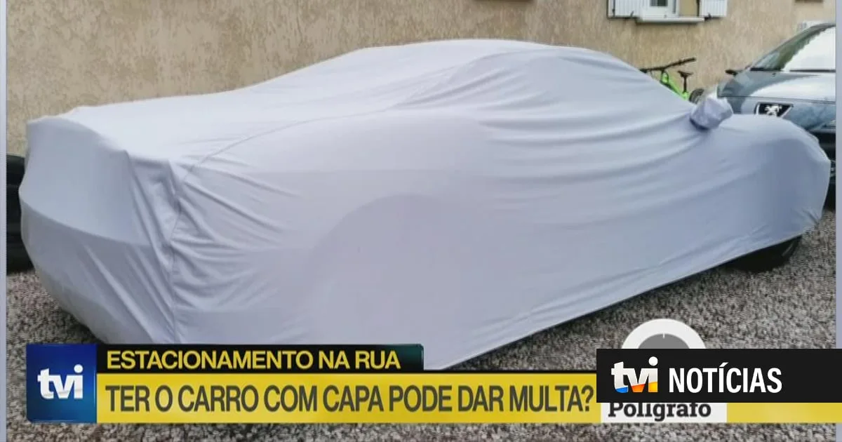 Polígrafo. Deixar o carro totalmente coberto num lugar de estacionamento dá direito a multa?