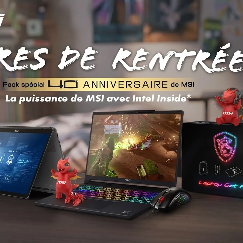 Rentrée MSI : jusqu'à 600 € de réduction sur les PC portables gamer à la Fnac