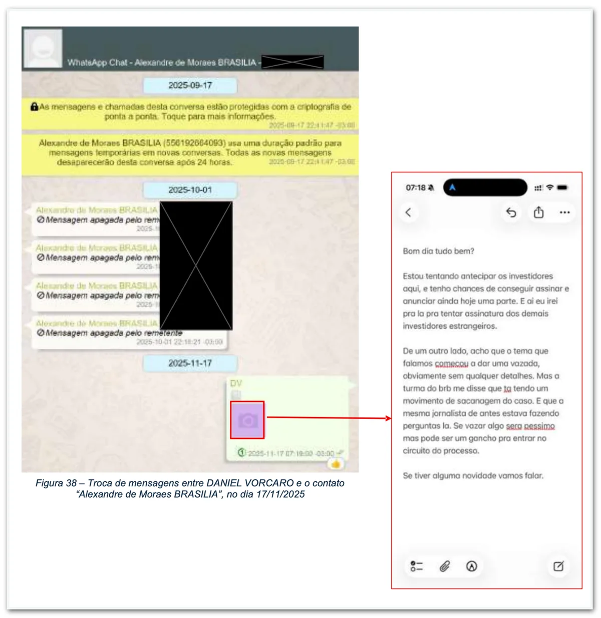 Saiba como a PF descobriu as mensagens de Vorcaro para Moraes