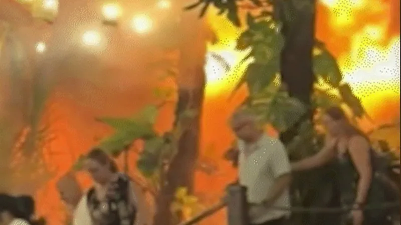 Fire has gutted a popular Bali restaurant