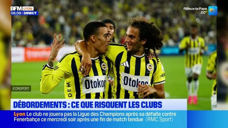 L'OL et Fenerbahçe risquent gros après les débordements mercredi soir du Groupama Stadium