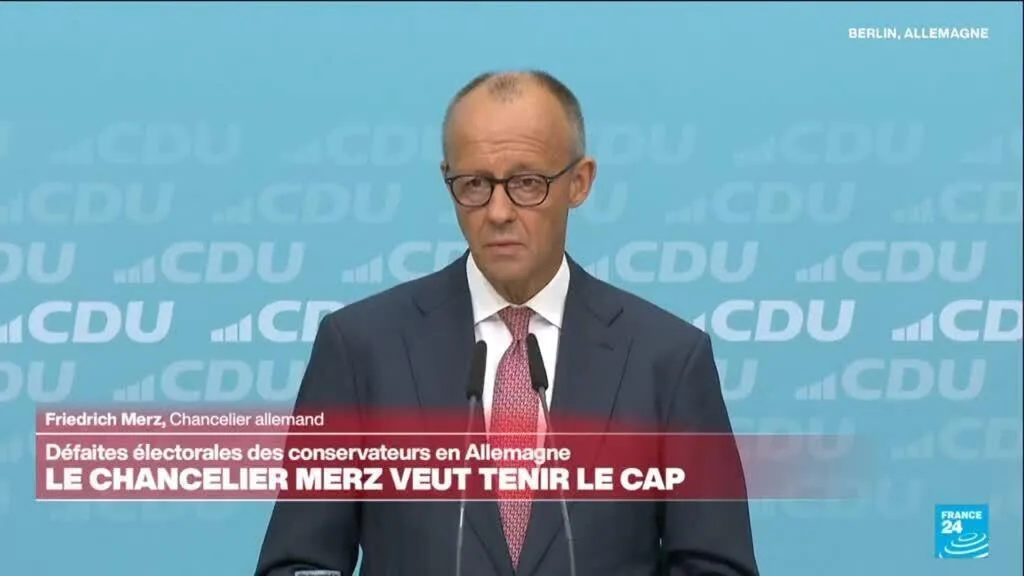 REPLAY : Le chancelier Friedrich Merz s'exprime après des défaites électorales