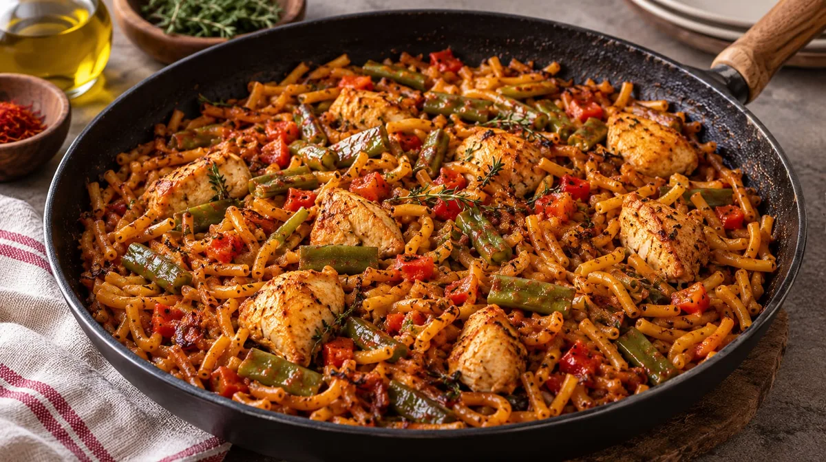 Cómo hacer fideuá de pollo y verduras: la receta fácil para el domingo con 2 trucos muy sencillos