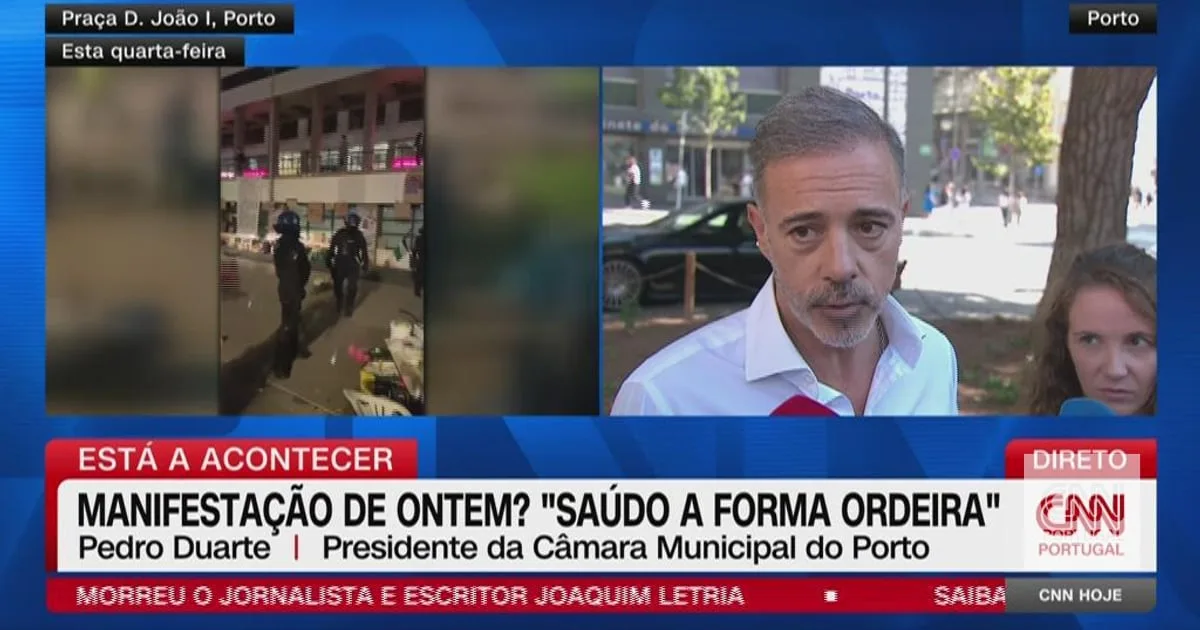 Pedro Duarte sobre a carga policial no Porto: "É bom que seja tudo esclarecido"