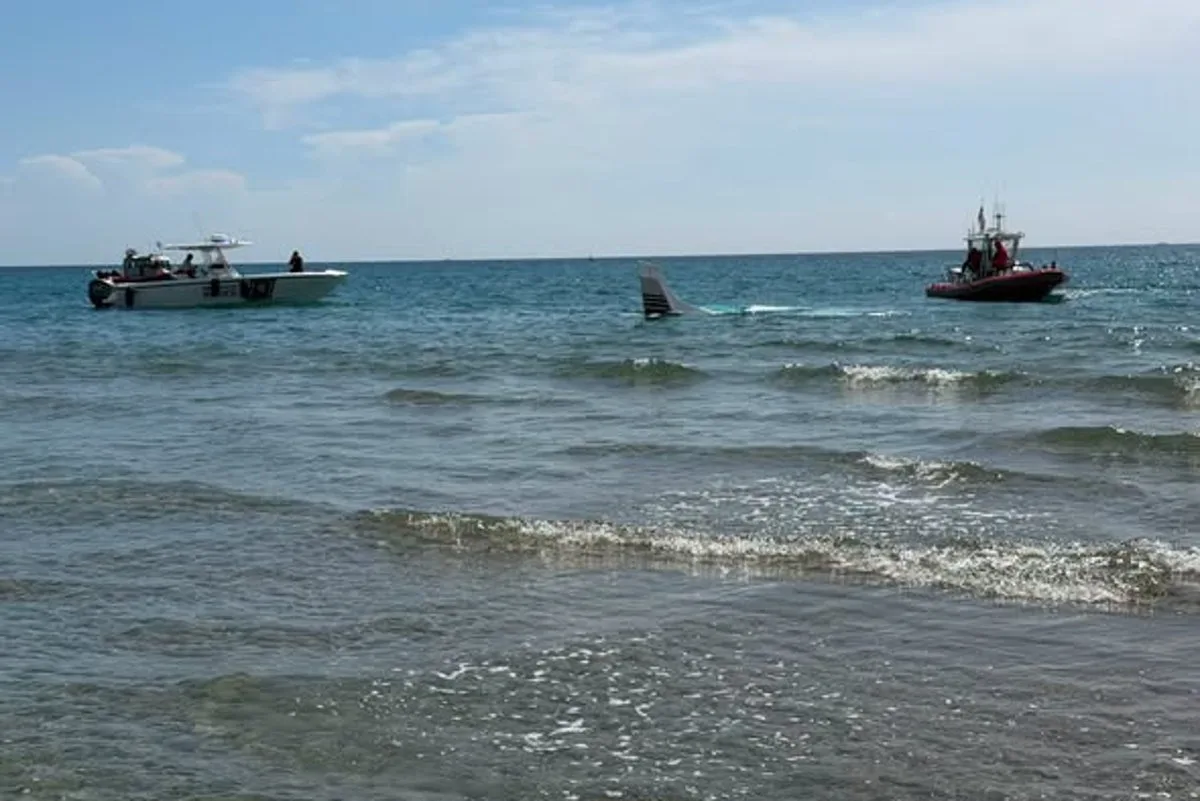 Young pilot makes dramatic ocean landing in Florida before she is rescued unscathed