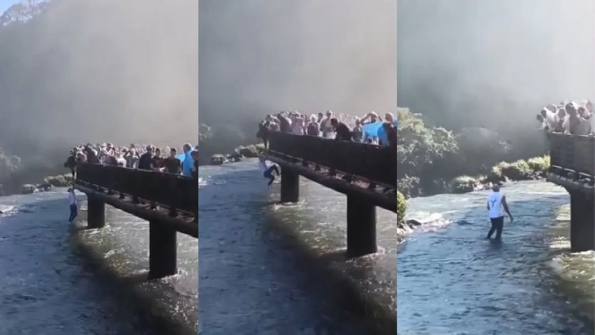 Turista que pulou nas Cataratas do Iguaçu para pegar celular é multado em quase R$ 8 mil