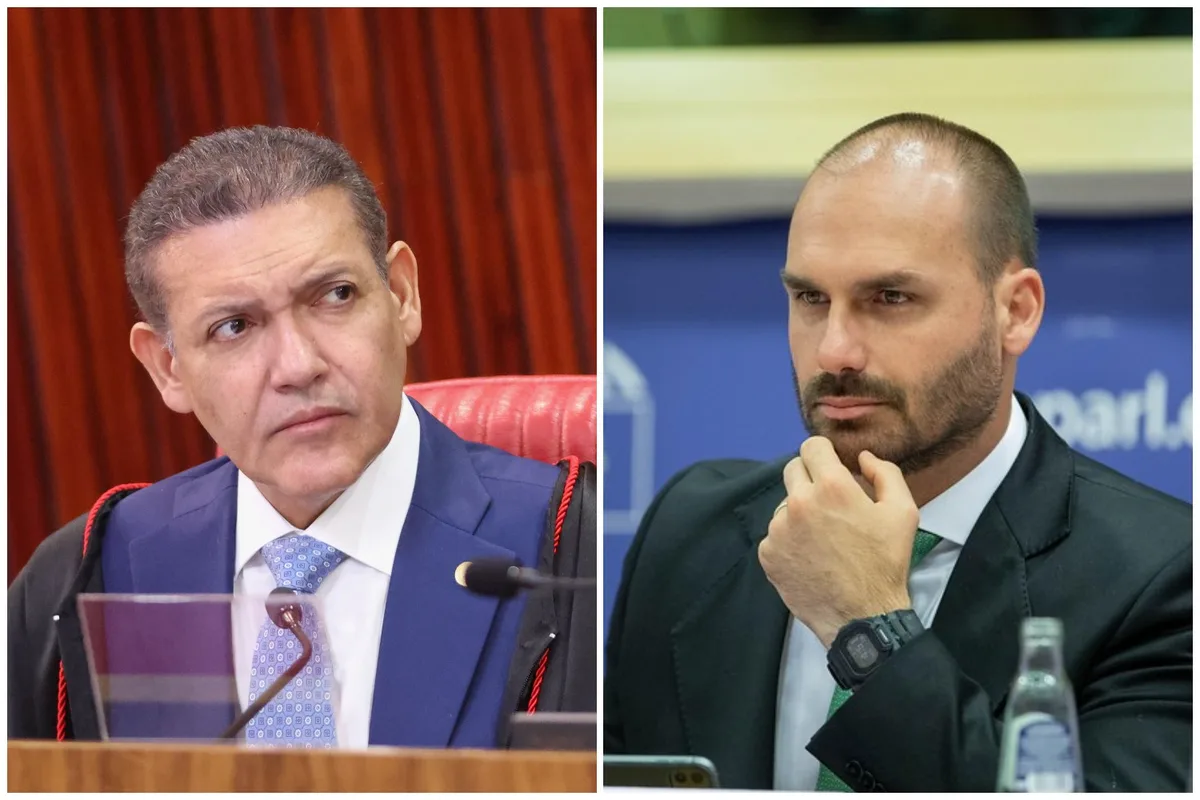 Nunes Marques manda remover publicações em que Eduardo Bolsonaro contesta segurança de urnas
