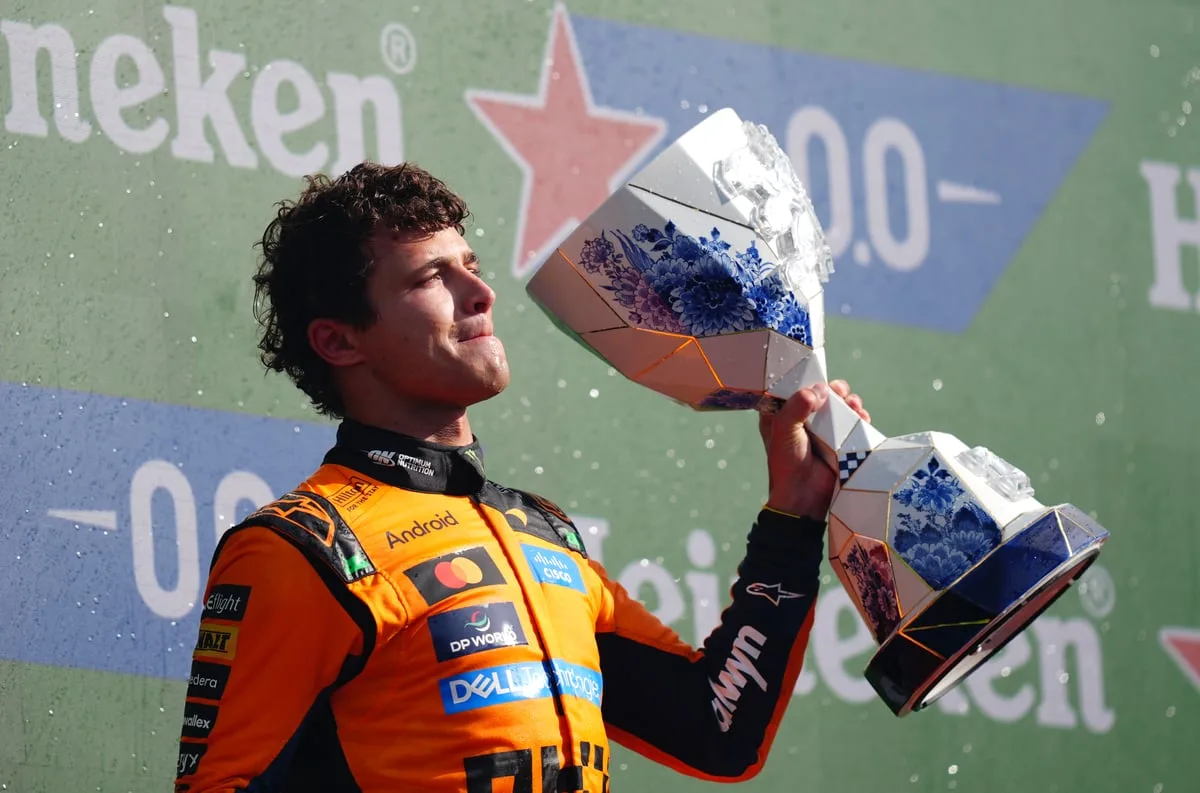 Lando Norris wins Dutch Grand Prix as Max Verstappen suffers huge crash at home race