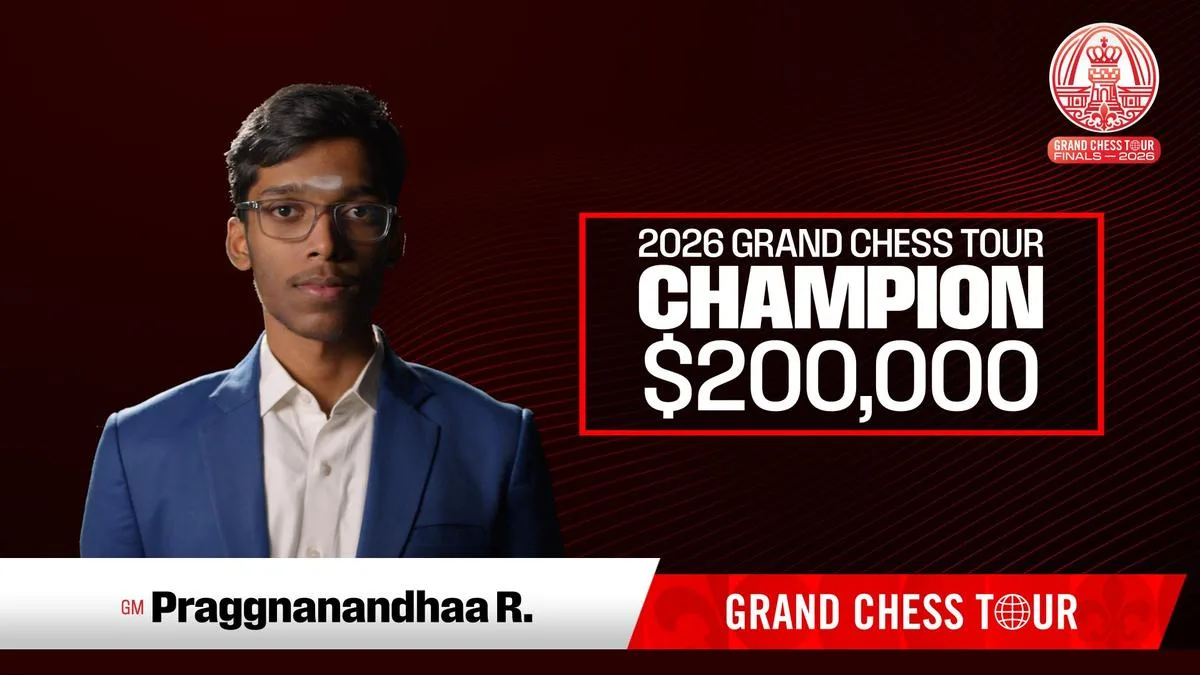 Praggnanandhaa becomes first Indian to win Grand Chess Tour title