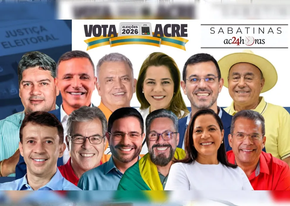 Sabatinas do ac24horas começam nesta segunda-feira; links das transmissões já estão disponíveis