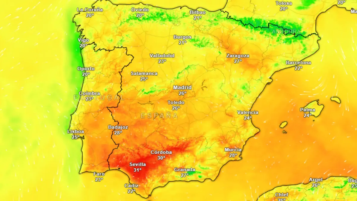 El tiempo da un vuelco en el puente del Pilar: subida de las temperaturas con ciudades que superan los 30 ºC y lluvias en algunos puntos