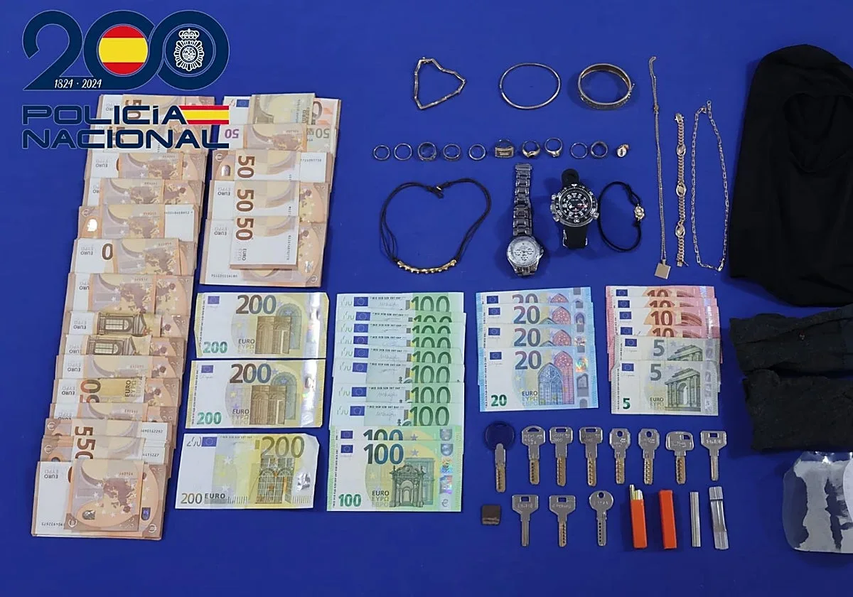 Detenido tras ser sorprendido en una vivienda con más de 11.000 euros en efectivo, joyas y relojes en Salamanca