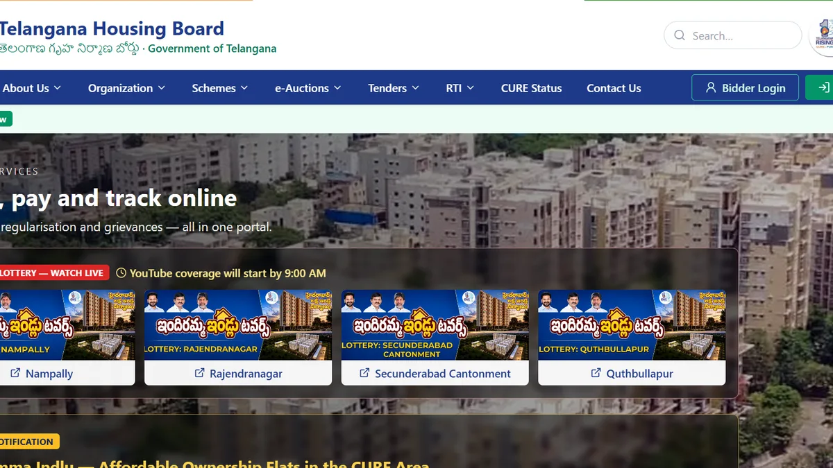 Lucky draw for flats in Indiramma Housing towers in four constituencies today