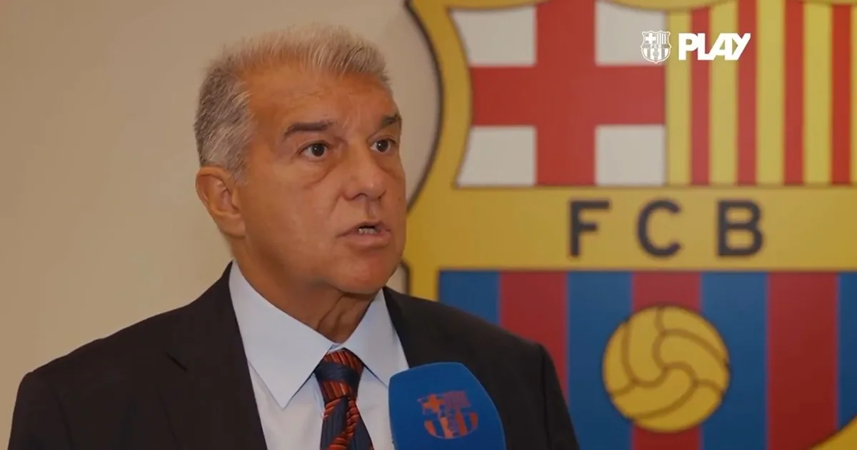 El presidente del Barcelona habló sobre Julián: "Estamos muy interesados" y las ganas de "comprar al jugador"