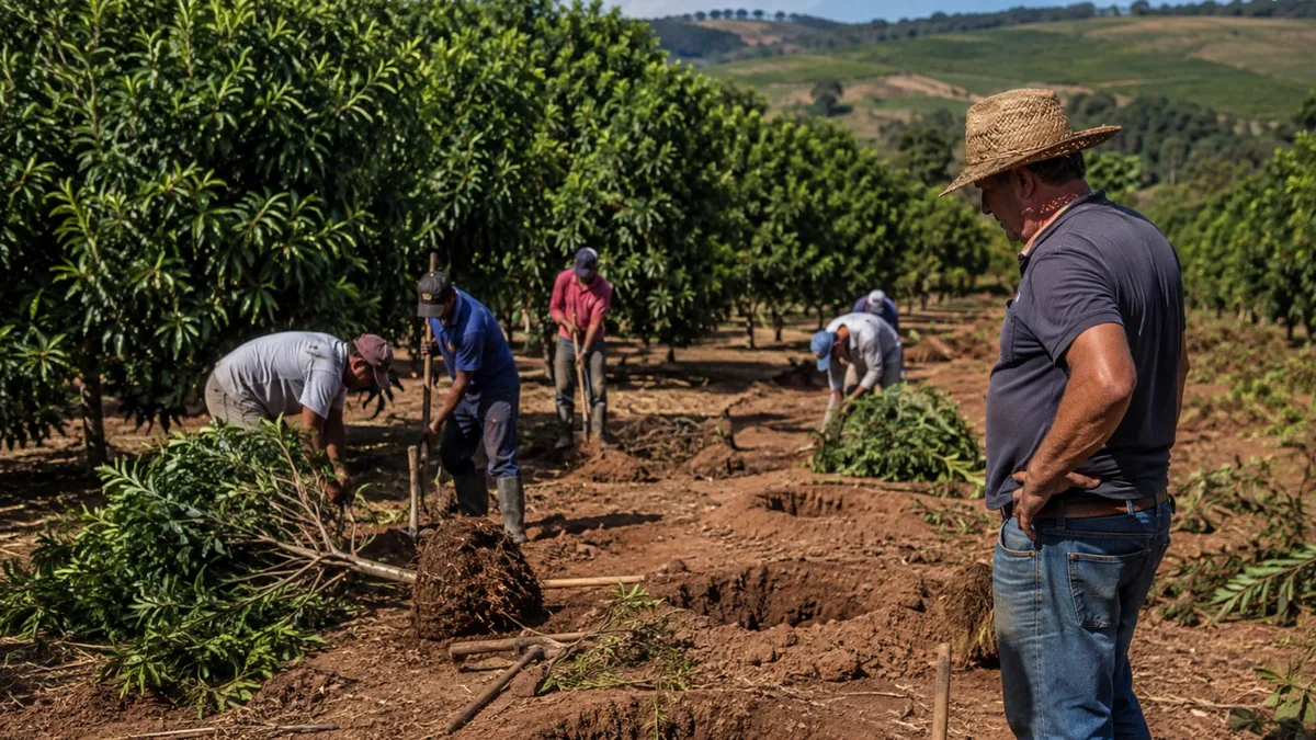 Agricultor planta 4 mil mudas acreditando ter comprado uma variedade valorizada e quatro anos depois pomar produz fruta diferente