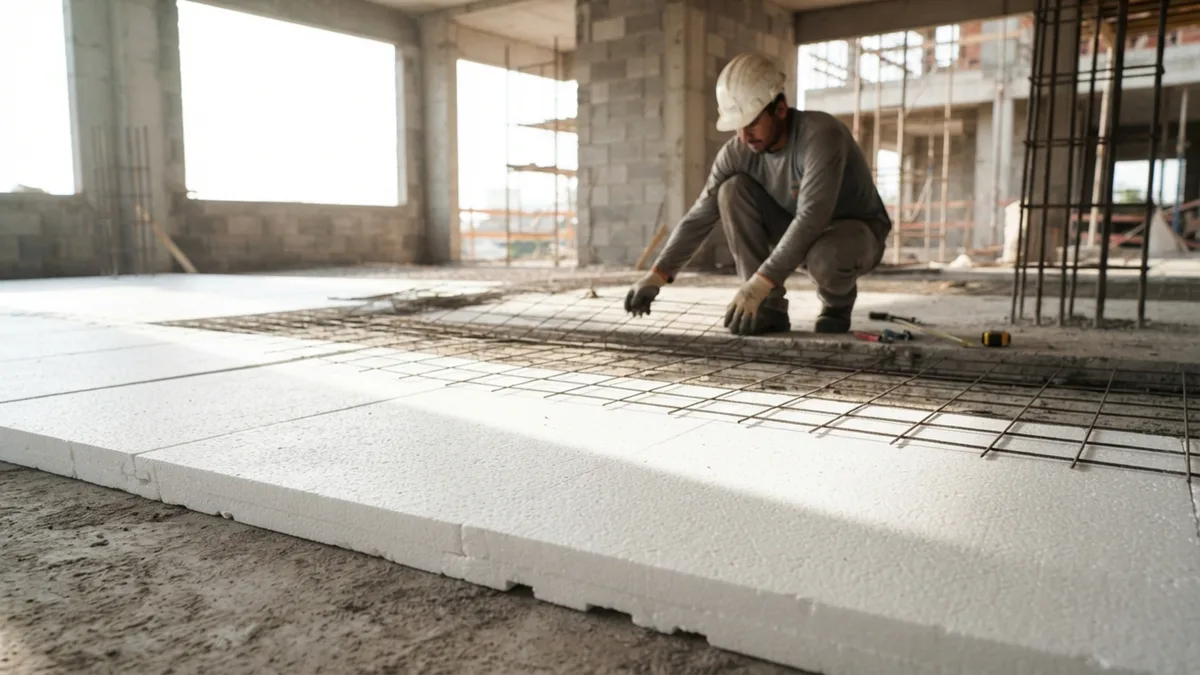 Esqueça a economia boba: o verdadeiro motivo pelo qual as construtoras de mansões de luxo enchem o contrapiso de placas de isopor e por que você deveria fazer igual