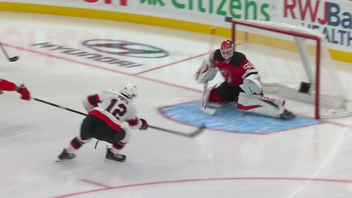 Pinto strikes nine seconds into second period to put Senators on board