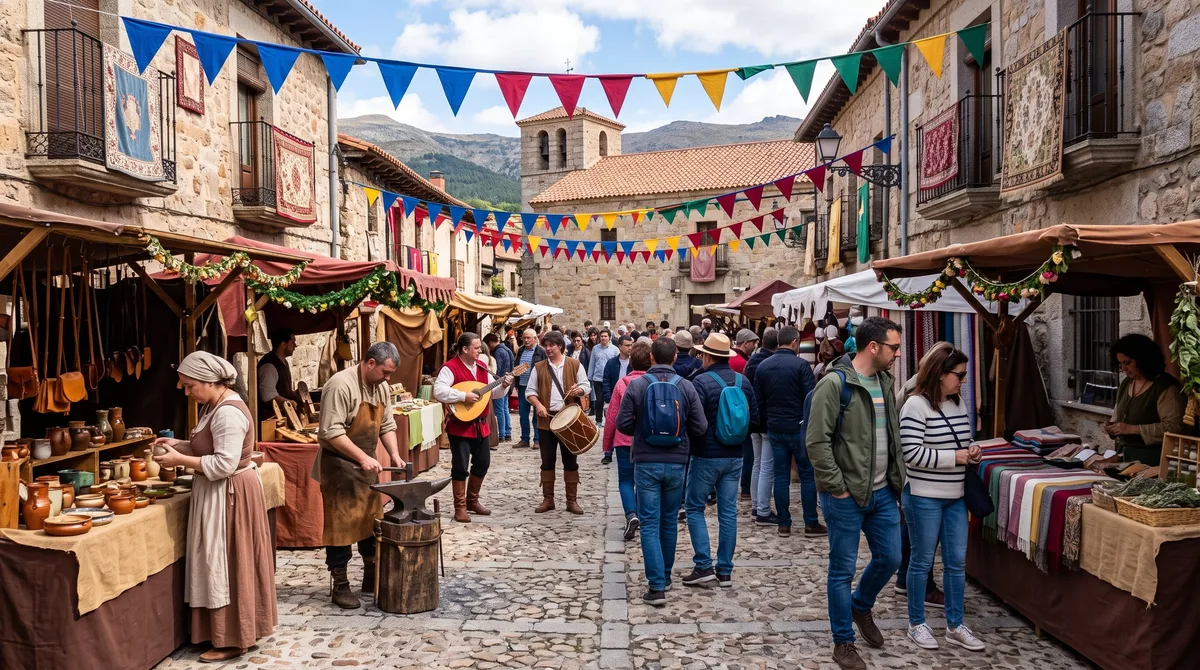 El mercado medieval para visitar hasta el 30 de agosto en el que puedes ganar un jamón y disfrutar de un espectáculo de fuego gratuito