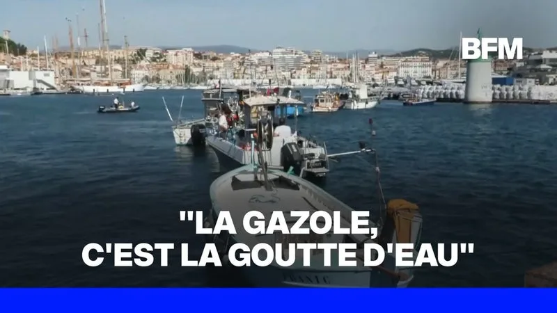 Carburants: "Très en colère", des pêcheurs bloquent le port de Cannes