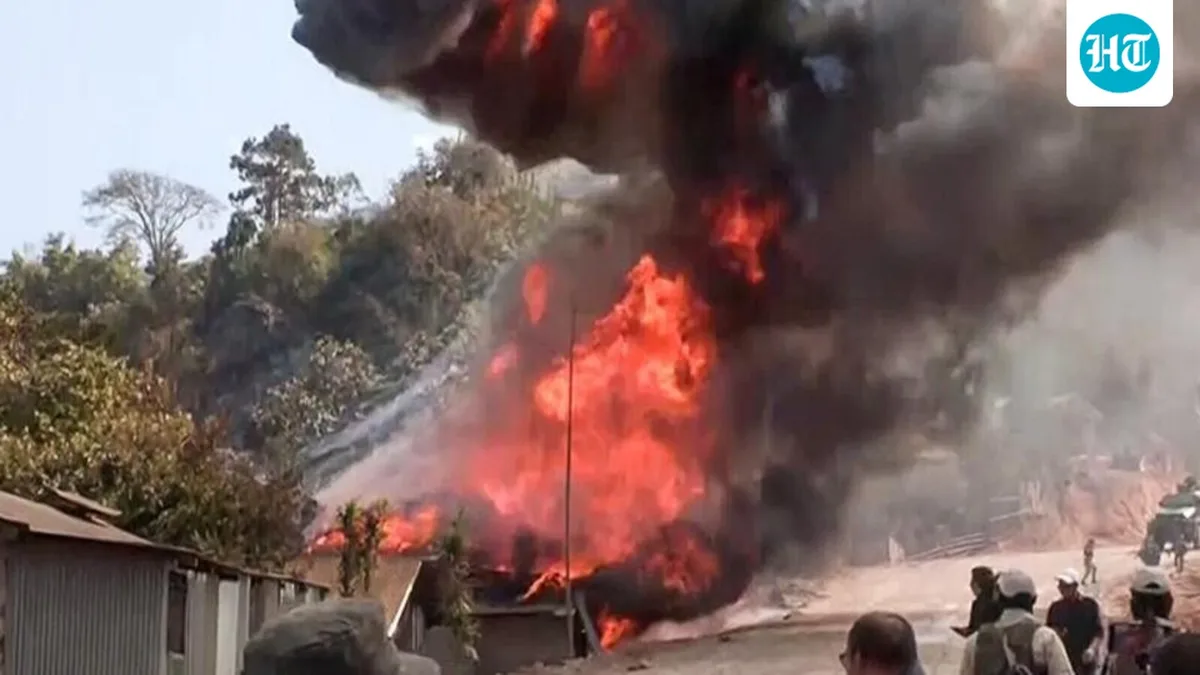 At least 30 houses set ablaze in three Manipur villages; 1 injured: Police