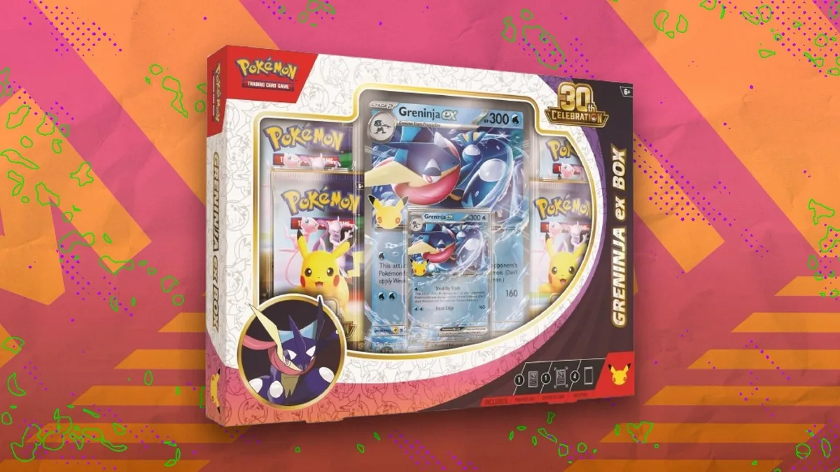This Pokémon 30th Celebration Greninja ex box is marked down at Amazon — save over $10 right now