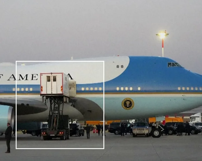 Trump 'secretly switched planes via catering truck' amid Iran threat | Deconstructed – video