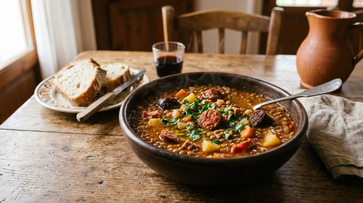 Los chefs coinciden: “Las lentejas más sabrosas no necesitan chorizo, mejor este refrito de aceite de oliva, ajo y morrón”