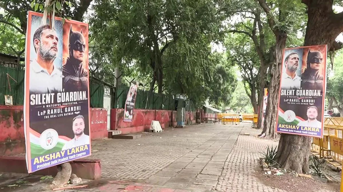 'Real life Batman': Posters comparing Rahul to caped crusader put up near Congress’ headquarters