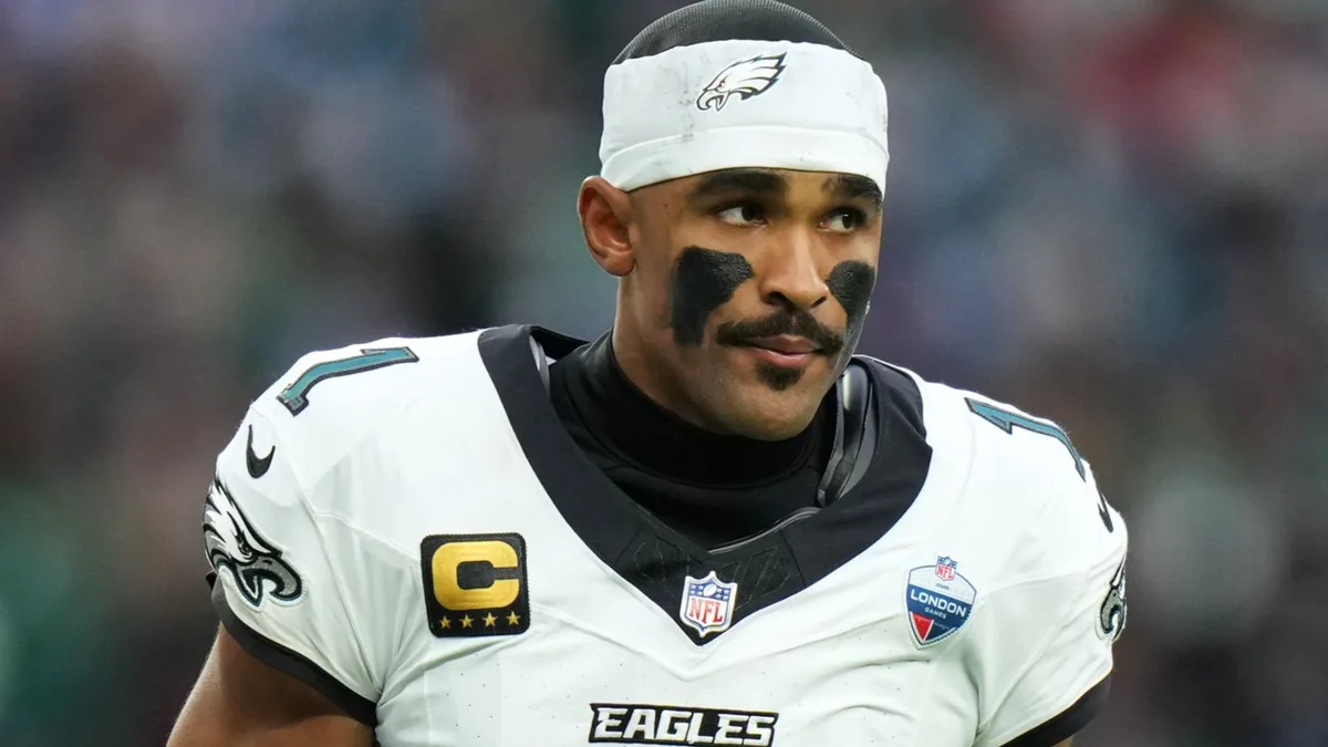 Blood clot rules Eagles QB Hurts out of Panthers game