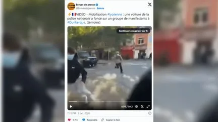 Des véhicules de police ont-ils vraiment foncé sur des lycéens mobilisés, comme le montrent plusieurs vidéos sur les réseaux sociaux ?