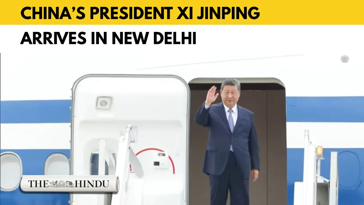 Watch: Xi Jinping arrives in Delhi for BRICS Summit, first visit since 2014