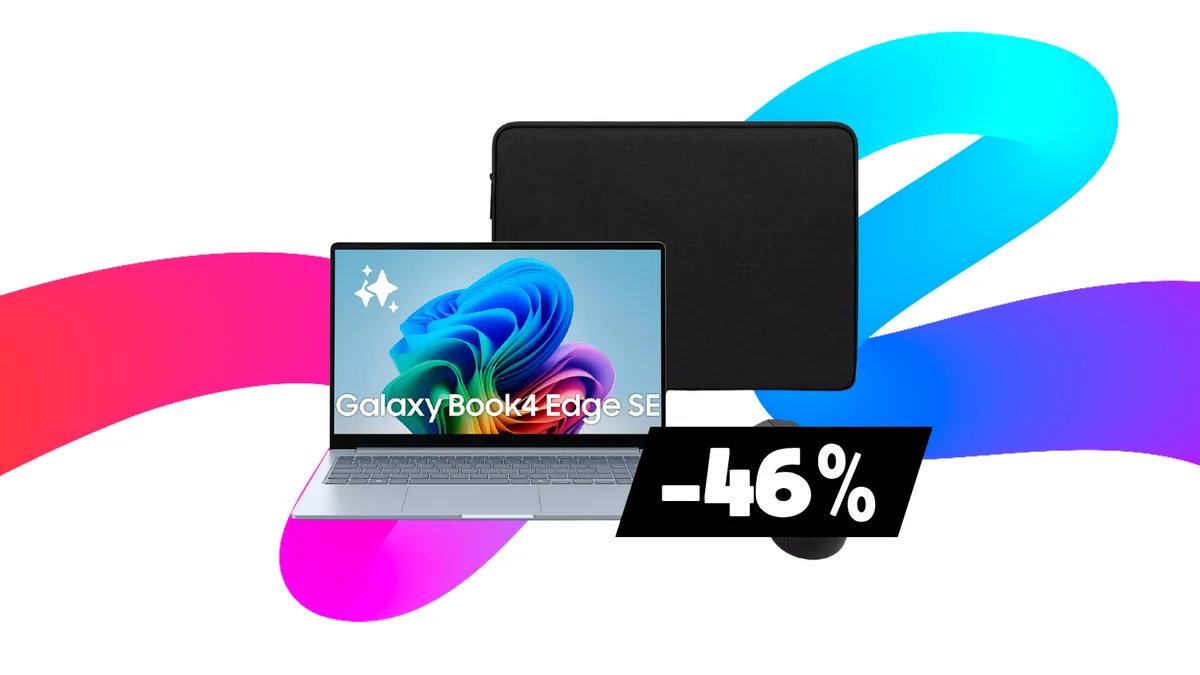 Le Samsung Galaxy Book 4 Edge SE est presque à moitié prix et une pochette de transport est offerte