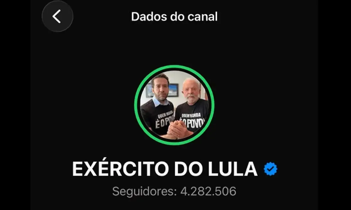 Com 4,3 milhões de inscritos, canal “Exército do Lula" volta ao ar
