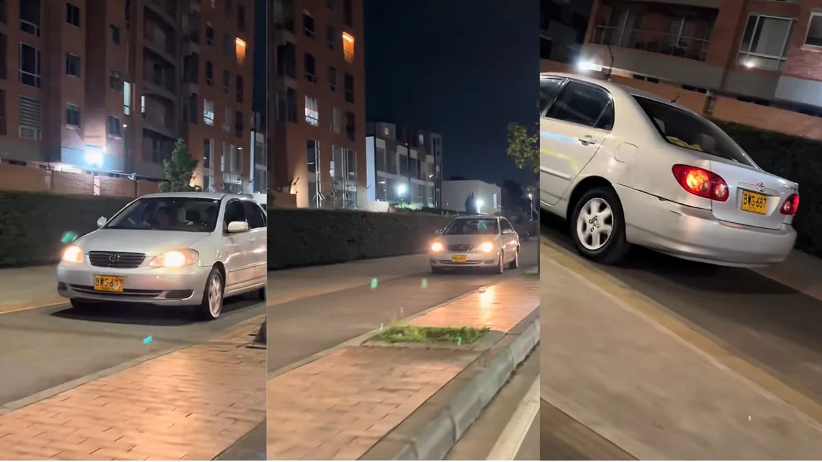 En video | Carro se subió a la ciclovía para evitar el trancón de la avenida Boyacá: tendrá que pagar una multa millonaria