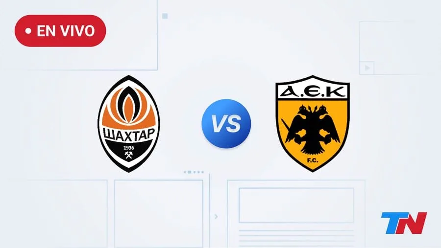 Shakhtar vs AEK en vivo por la fecha 2 de la Champions League: hora, dónde ver y formaciones