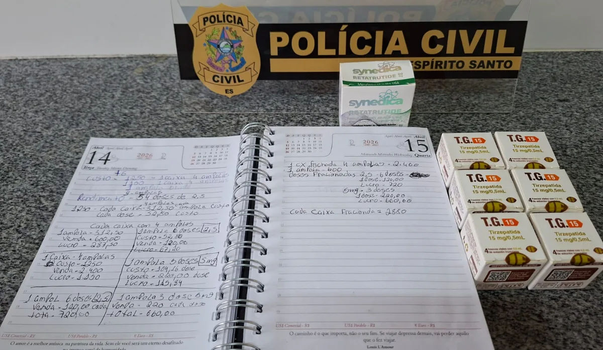 Mulher é presa com produtos ilegais para emagrecimento e polícia encontra a lista de compradores no ES