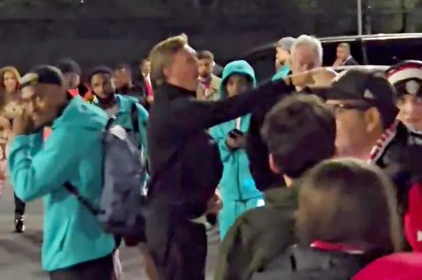 Darren Fletcher cheered as 'abusive Man Utd fan' put in place after Champions League win