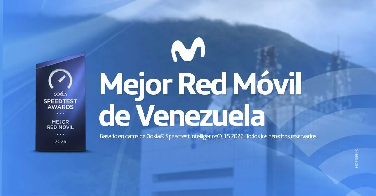 Movistar Venezuela es reconocida por Ookla como la Mejor Red Móvil de Venezuela