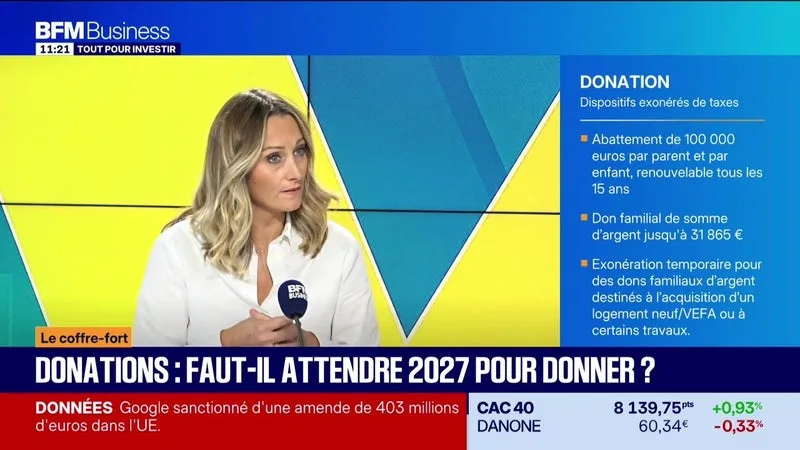 Le coffre-fort : Marion Chapel-Massot - Donations, faut-il attendre 2027 pour donner ? - 21/09