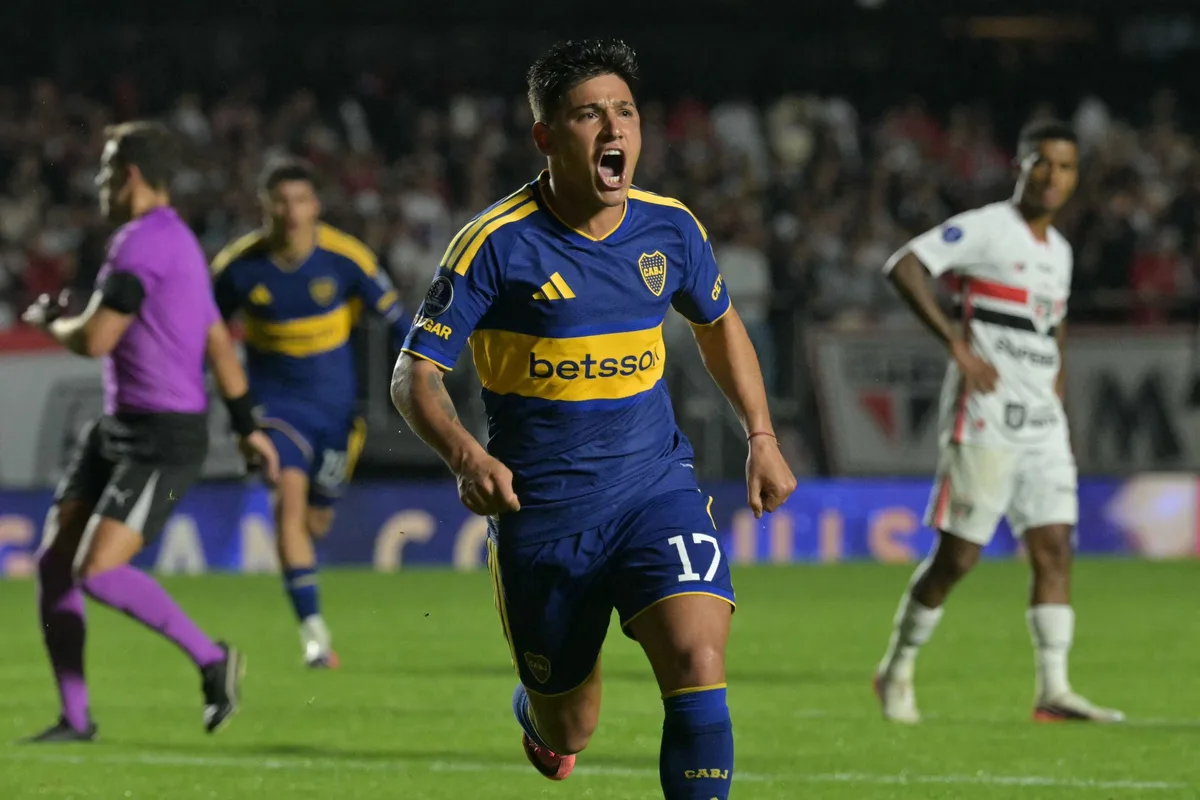 Leandro Lozano hizo su primer gol con Boca en un Morumbí en el que hace dos años despidió inesperadamente a un amigo