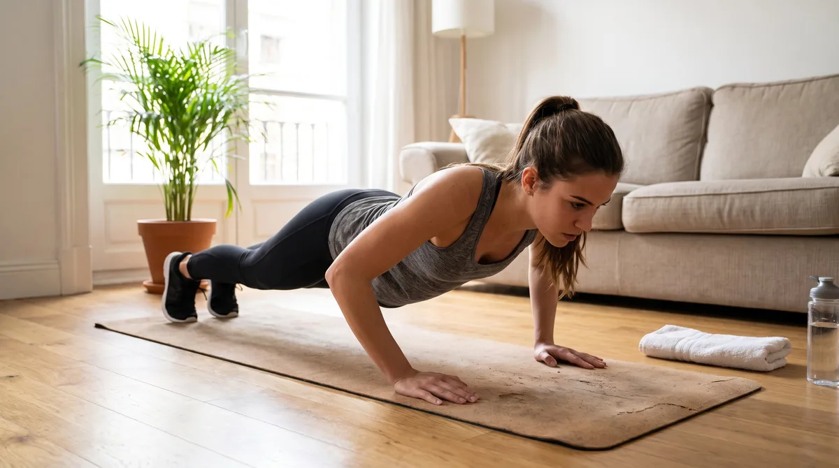 Cinco ejercicios para ganar masa muscular que se pueden realizar en casa sin necesidad de máquinas